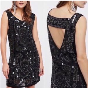 NWOT Free People Speak Easy Flapper Sequin Dress